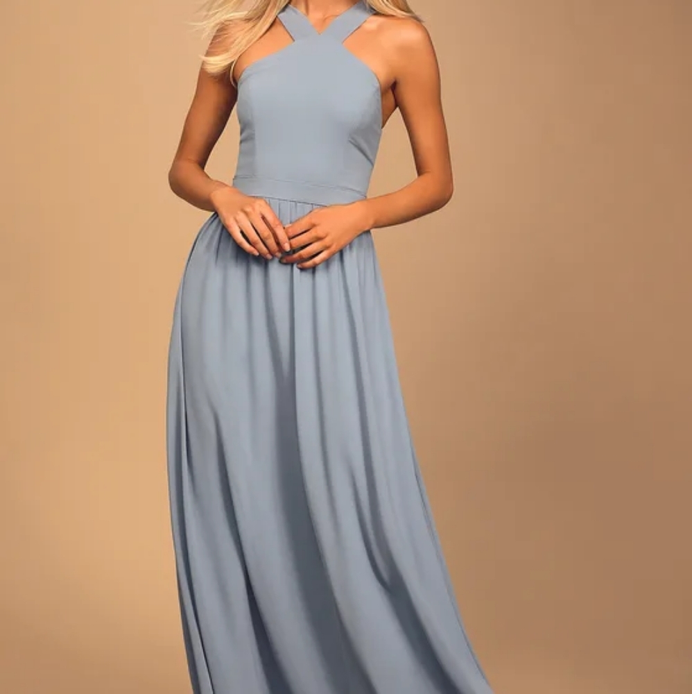 Blue maxi dress